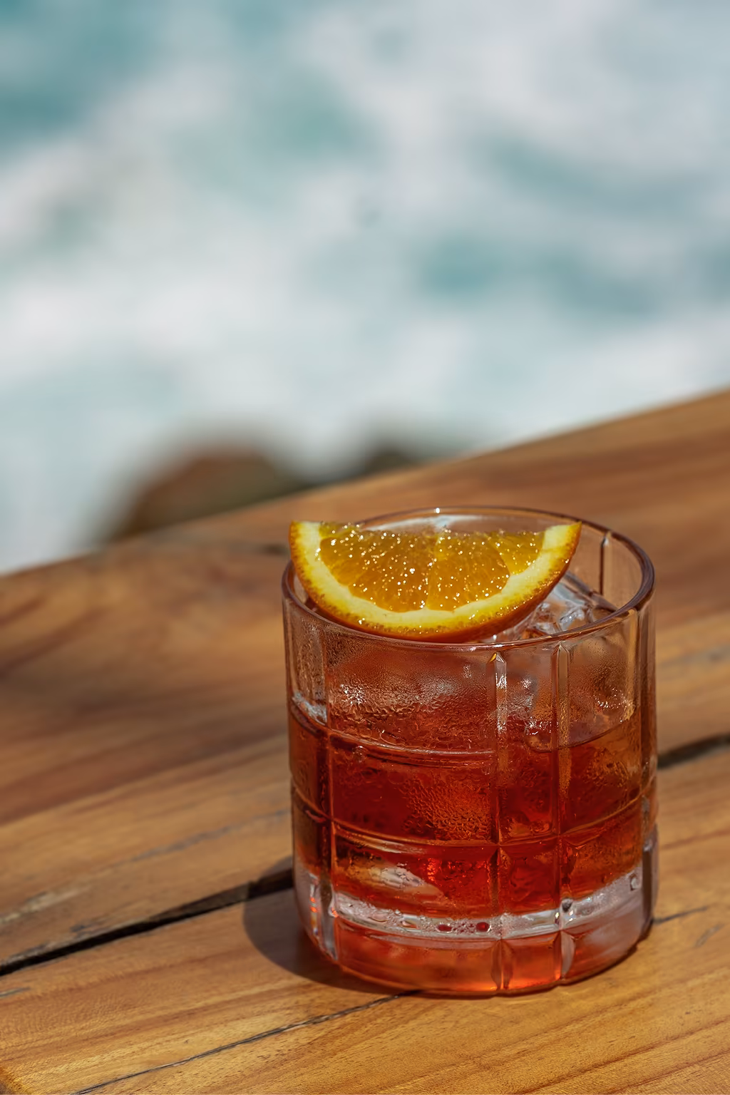 Cocktails by pool