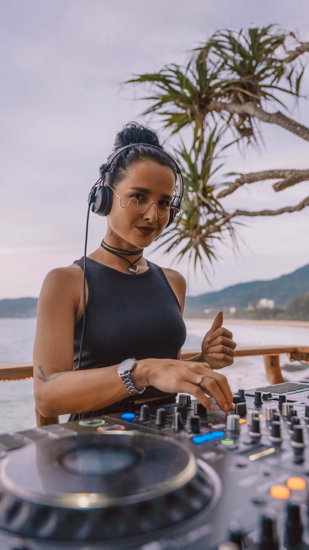 DJ on terrace